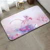 MINISO Pokemon Mew Floor Mat Doormats Home Carpet Foot Bathroom Absorbent Anti-Slip Home Decor 2
