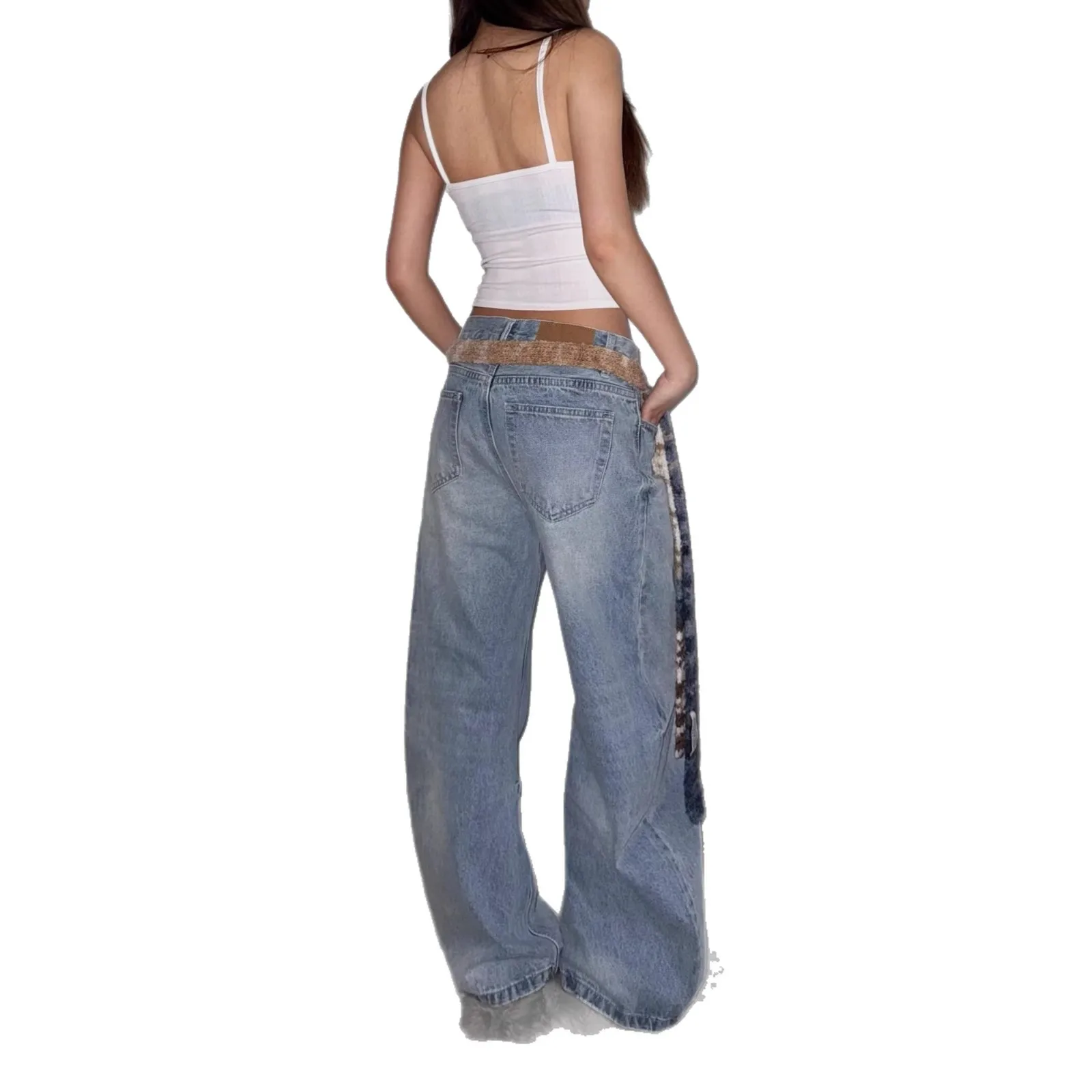 جينز نسائي مقاس كبير مريح