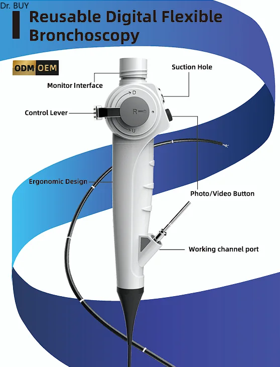 Reusable bronchoscope USB