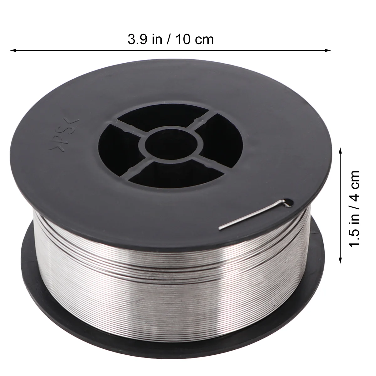 Mig Welding Wire 08mm 1kg Stainless Steel Gasless Reel Spool Roll Flux Cored Welding Wire for Soldering Welding ( Silver )