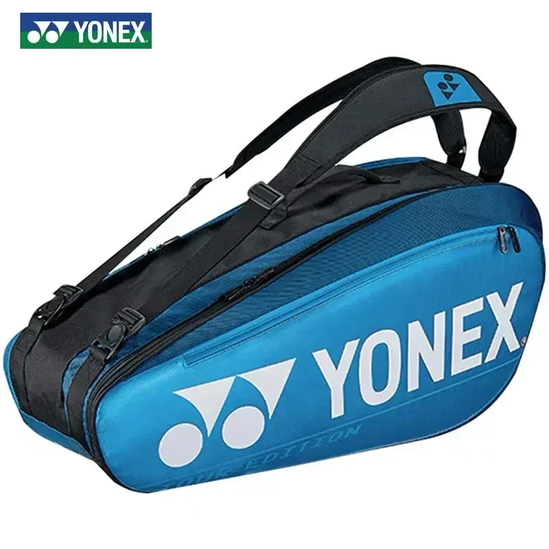 Sports Bags Backpacks YONEX Original Badminton Bag Fashions Borsa Per Racchette Da Tennis PU Grande Capacit&agrave; Tenere 12 Racchette Per Allenamento Da Co