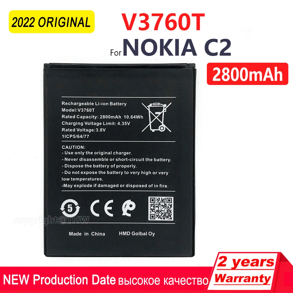 Batteria per Nokia C2 2020 TA-1204 TA1204 2800mAh V3760T V3760T 81