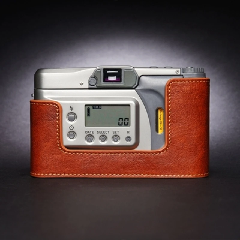 Per Contax Tvs Iii Tvs3 Custodia Protettiva Base Shell Lavoro Manuale Fotocamera Fotografica Custodia In Vera Pelle Di Vacchetta Custodia Per Il Corpo