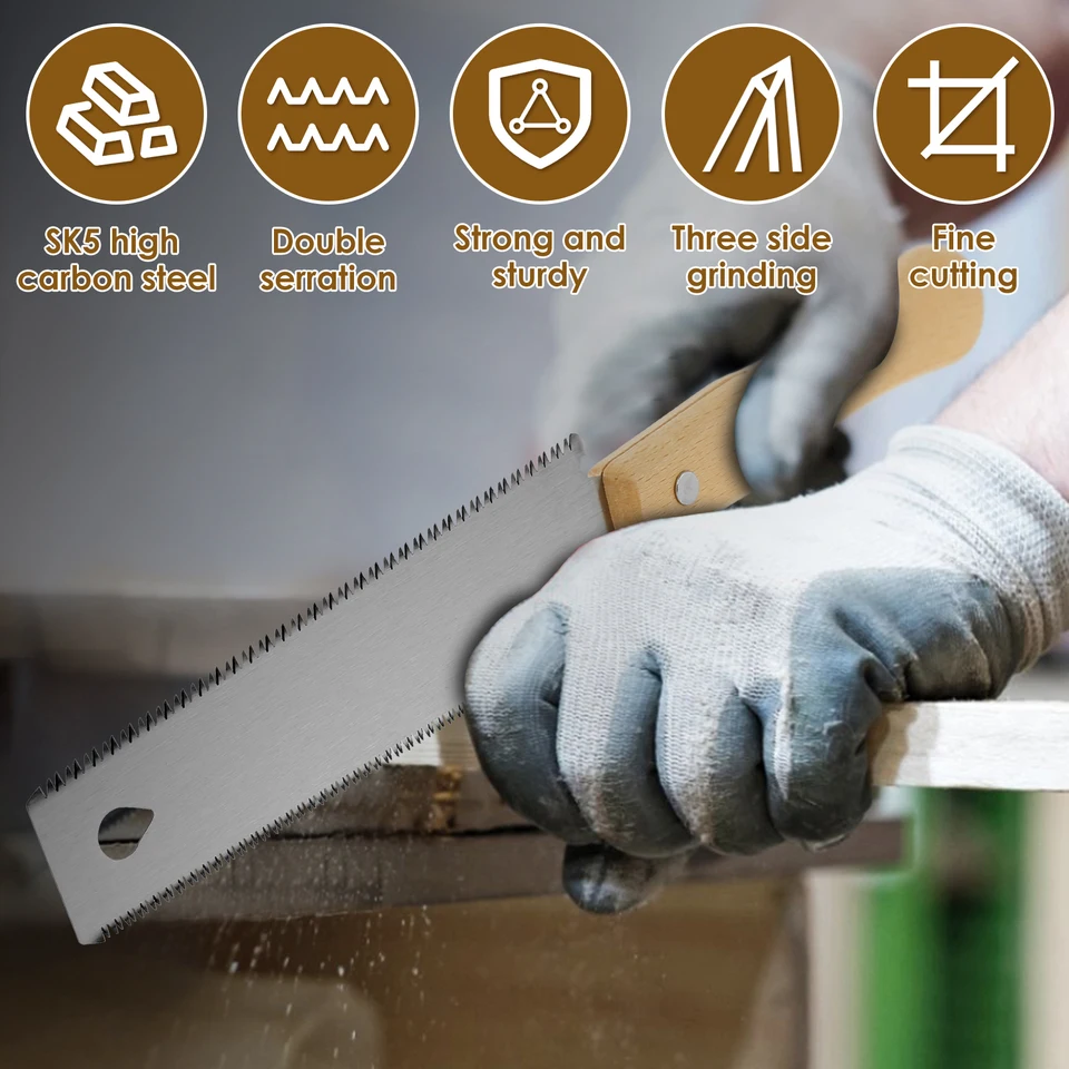Sega A Mano Giapponese A Doppio Taglio - Motosega Sostituibile Con Lama Flessibile Per Lavorazione Del Legno Arancione 87926718