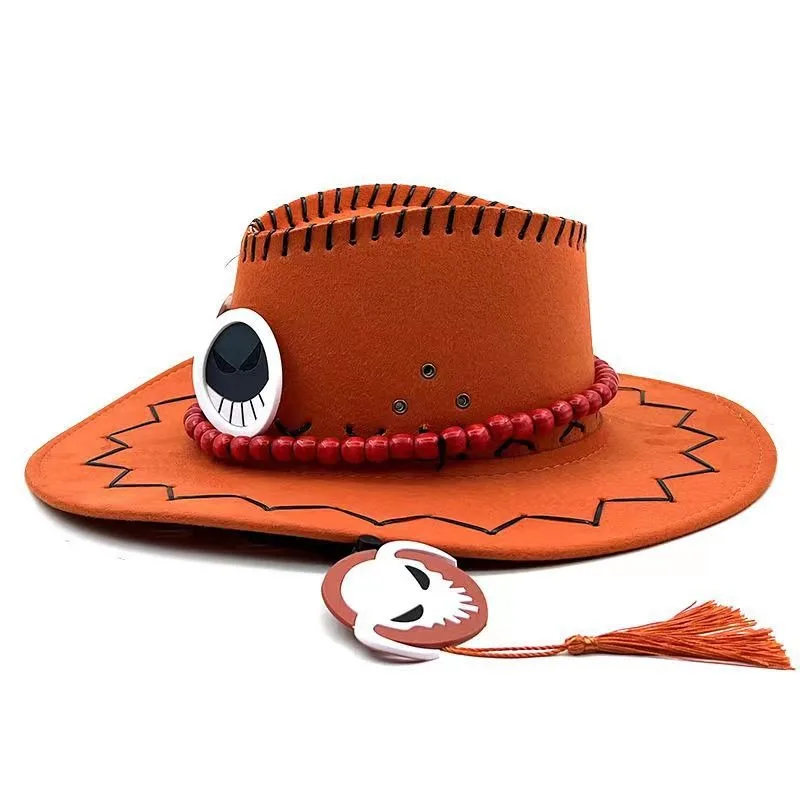 Cartoon Charakter Pirate Ace Jazz Cowboy Hüte Outdoor Sonnenhüte für Männer und Frauen Mode Sonnenhut Party Performance Prop Ornament – Detail 5