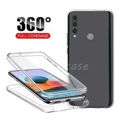 Premium 360° Full Body Shockproof Clear Case for Honor 9C (Clear)