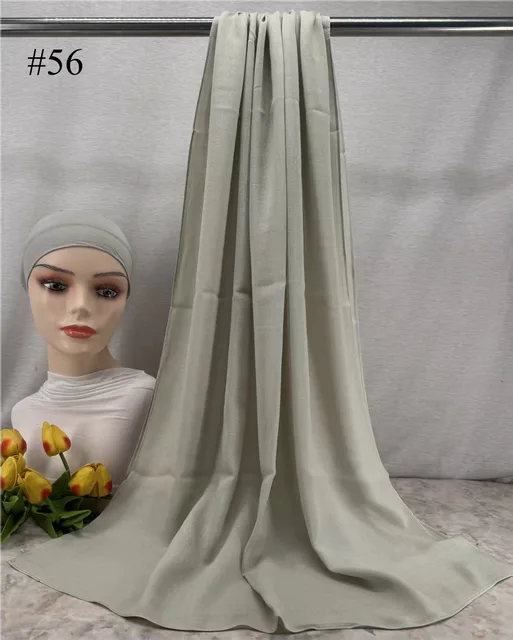 Mini Hijab Modal avec sous-bonnet – Ensemble Basique Extensible, Foulard Fin et Respirant, Protection Solaire, Voile 165*50cm