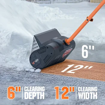 Cordless Electric Snow Shovel, 20V 12-Inch Snow Thrower 1
