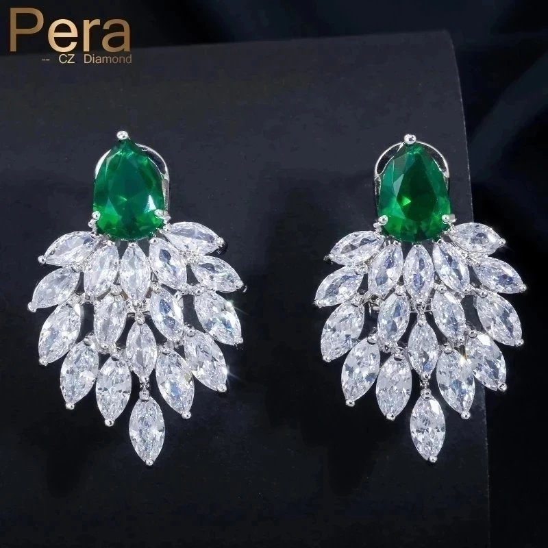 Drop Earrings Dangle Earrings Long Earrings Handmade Vintage Women Party Jewelry Stone Drop Earrings With Cubic Zirconia