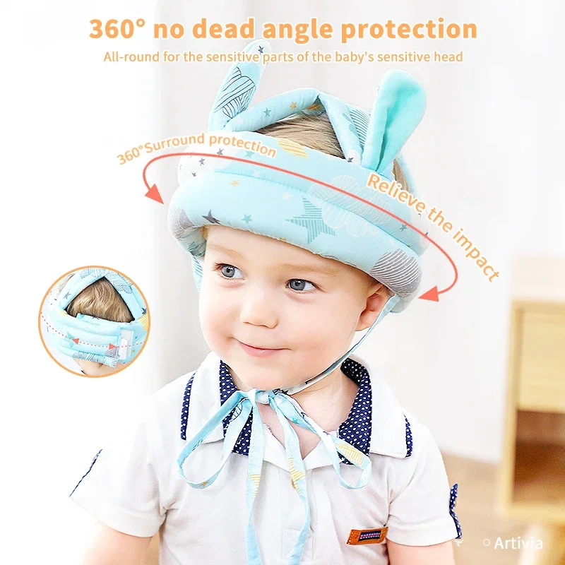 Baby Safety Helmet Head Protection Hat Toddler Anti-fall Pad Children Learn To Walk Crash Cap Adjustable Protective Headgear baby hat head protection headgear kids safety helmet