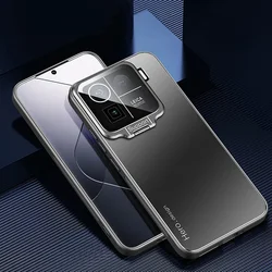 Matte Shockproof Kickstand Case with Metal Lens Camera Holder for xiaomi 14 civi (Black)
