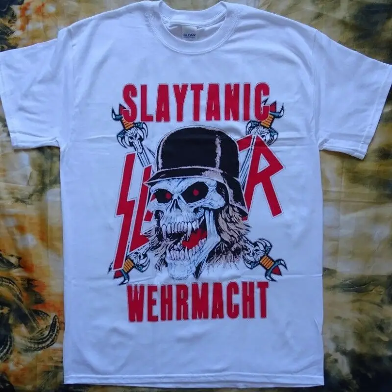 Slayer Slaytanic Wehrmacht Shirt Grafica Full Size Manica Corta Tt7214