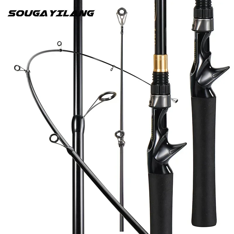 Sougayilang 1.8M -2.4M Spinning Casting Carbon Fiber Telescopic Fishing  Rods Ultralight Portable Fishing Rod Lure Fishing Tackle