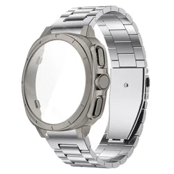 Stainless Steel Metal Strap with Protective Case - Galaxy 7 40mm (Silver)