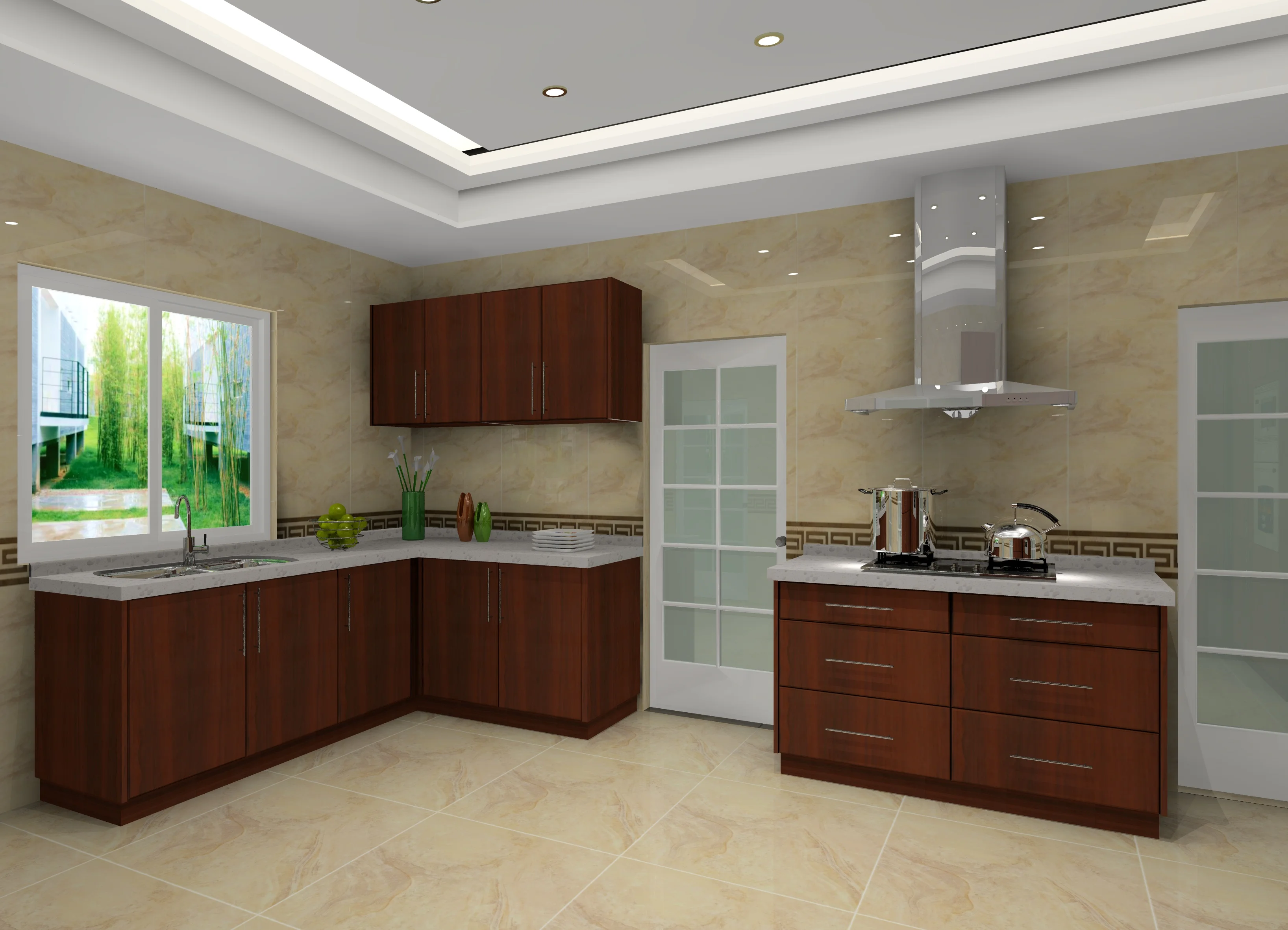 2022 Complete modern kitchen set,kitchen furniture set for house