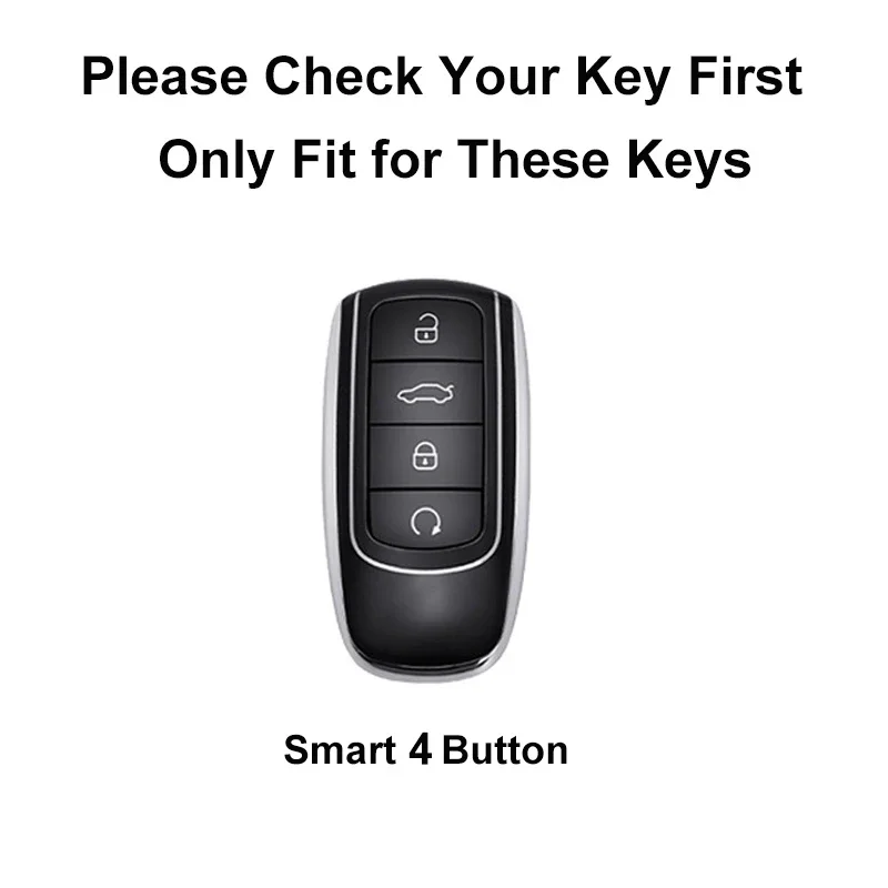 Car Key Case Cover For Chery Tiggo 8 Pro Tiggo 8plus 5 Plus 7pro Soft TPU Leather Car Smart Key Case Cover Shell Bag Keychain Protector key case cover key case car key shell