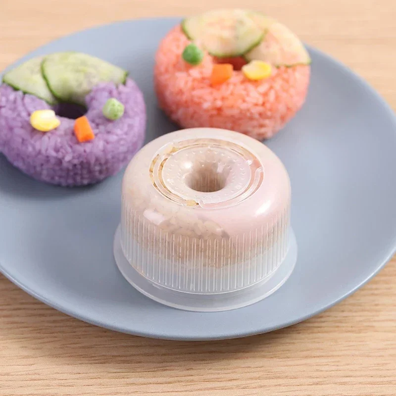 Description Picture 2 of itemRice Ball Mold Donut Round Non-Stick Sushi Maker DIY Easy Rice Ball Press Mold tools Children's Bento Set Kitchen Accessory