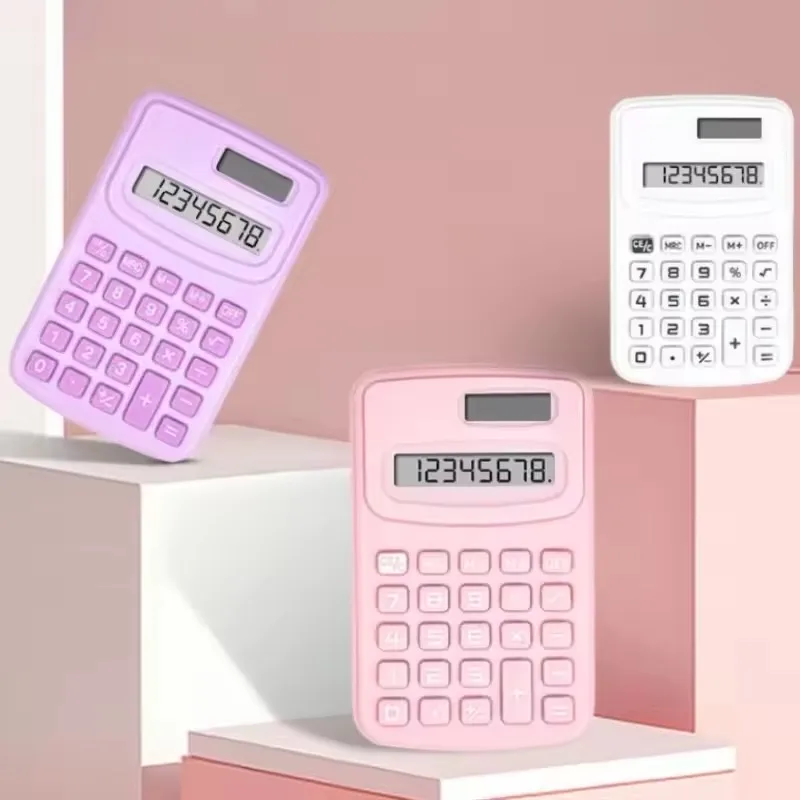 Compact Solar Scientific Calculator with Large Display - Portable & Cute Design