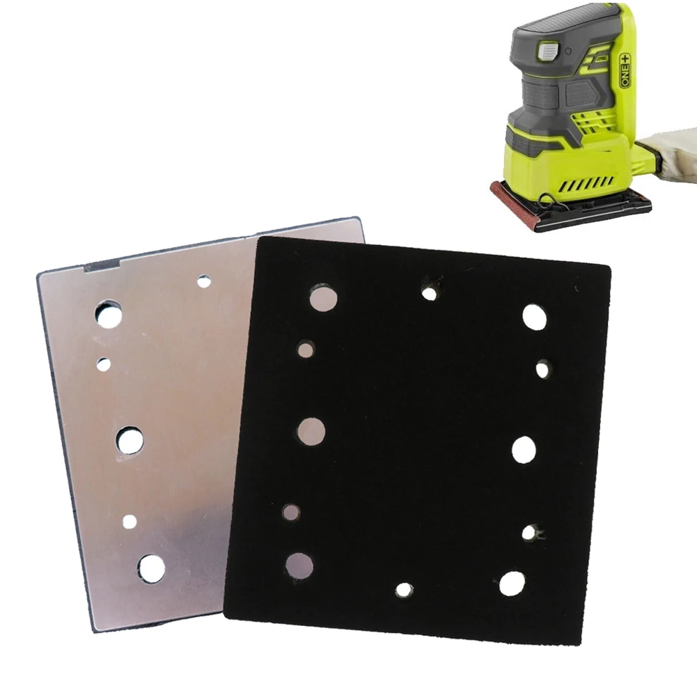 100*110mm Sanding Pad Backing Plate 6 Holes Square Aluminum Plate For S650D S652D S652DK S652DG Sander Abrasive Disc
