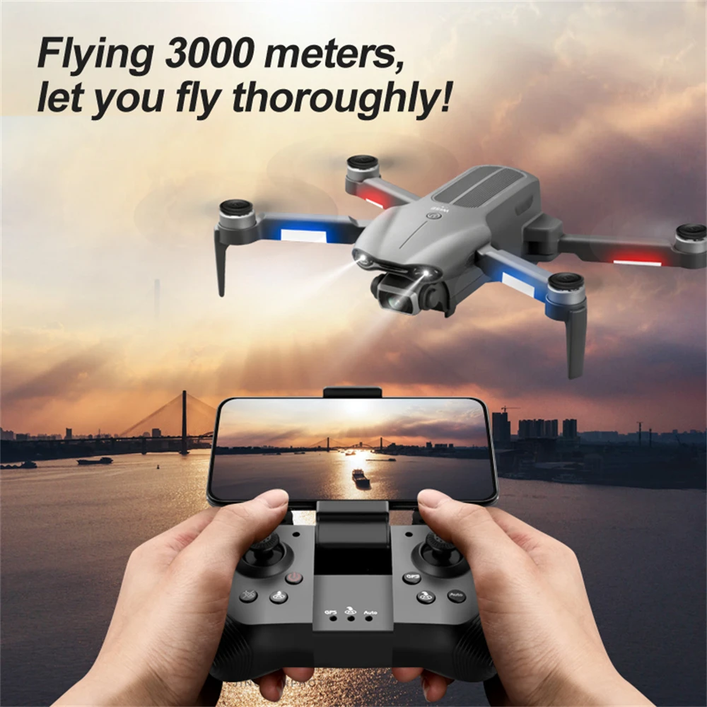 Flying 3KM Professional GPS 4k FPV Drone With Good 6K Dual HD Anti-Shake Camera F9 Aerial Brushless Motor Foldable RC Quadcopter |