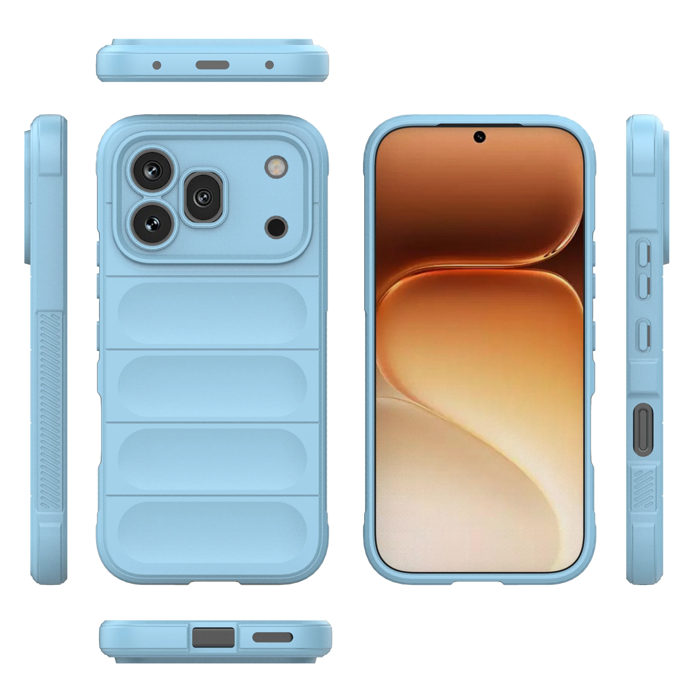 Shockproof Silky Smooth Matte Soft TPU Silicone Phone Case - Slim Protective Cover