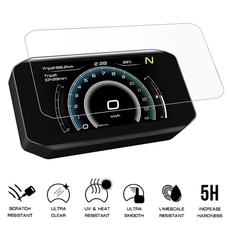Motorcycle Speedometer Scratch-Resistant Dashboard Screen Protector Film