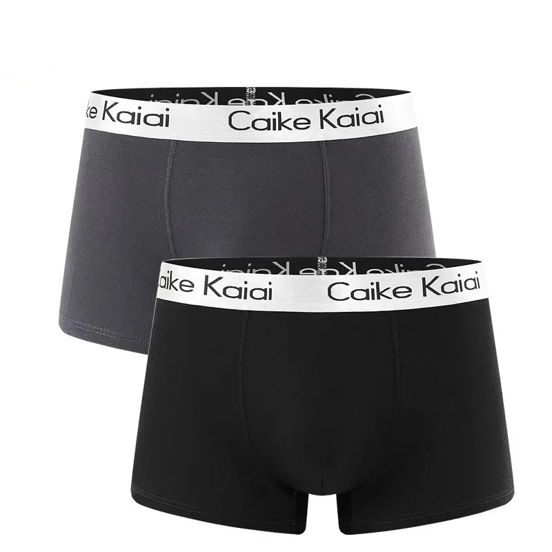 4pcs/Lot Men's Underwear Sexy Boxer High Quality Fabric Underwear Breathable Comfortable Men's Fashion Solid Color Men's Shorts