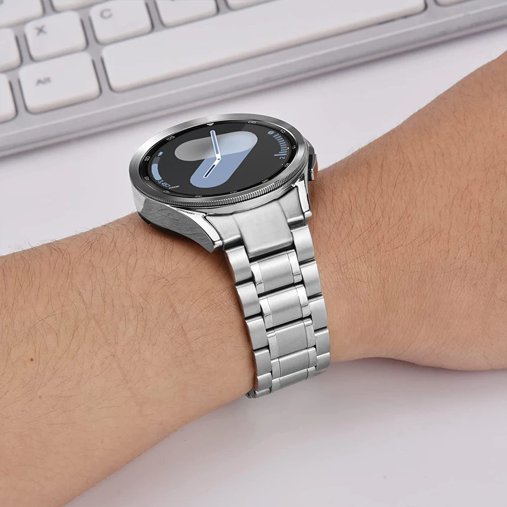 Sleek Metal Watch Band Bracelet