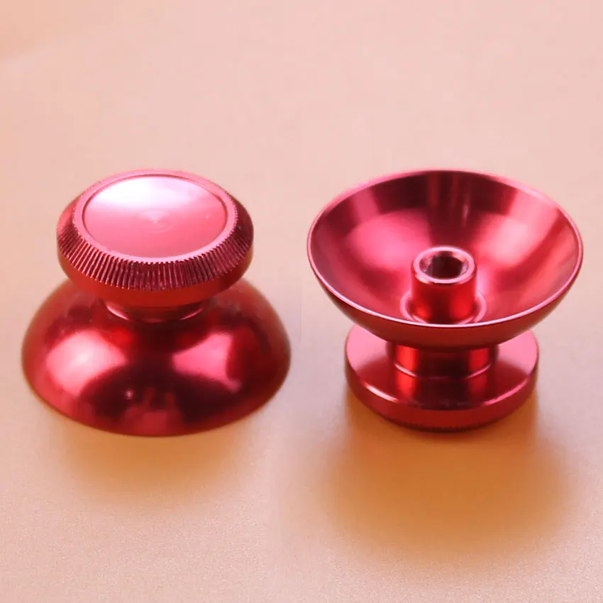 JCD 2PCS Colorful Aluminum Metal 3D Analog Thumb Stick Grip Mushroom Joystick Cap For Xbox 360 Gamepad Controller