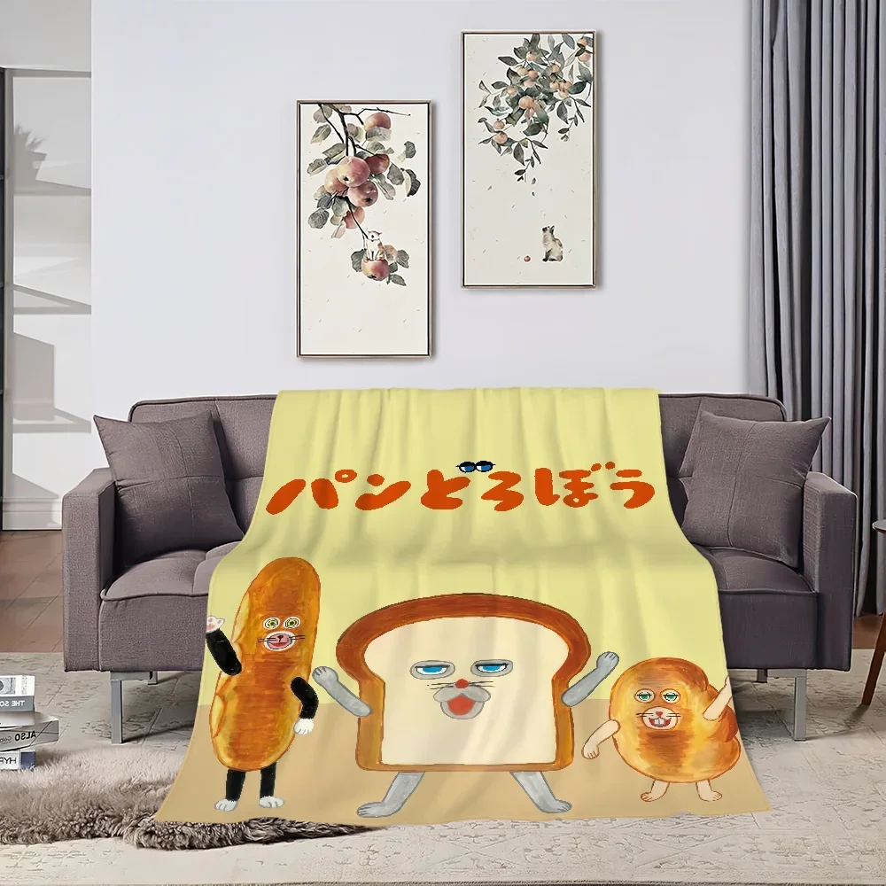 Picture book Bread Thief Blanket Skin friendly comfort warm soft plush blanket suitable sofa living room office bedroom 4