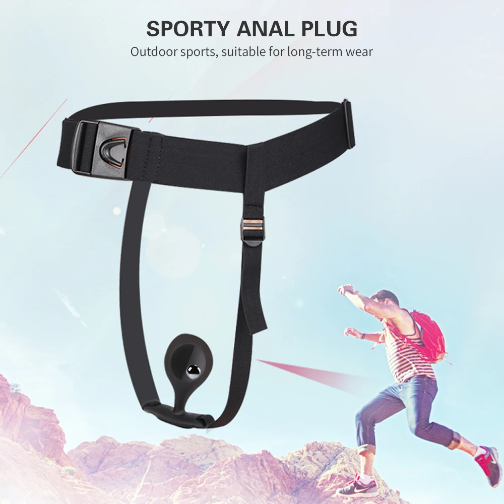 anal plug outdoor Wearable Anal Plug with Built-in Steel Ball Butt Plug Anal Stimulator
