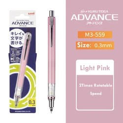Advanced Low Center of Gravity Kuru Toga Mechanical Pencil - 0.3/0.5/0.7mm Lead, Kawaii Design (1pcs Pink 0.3mm)