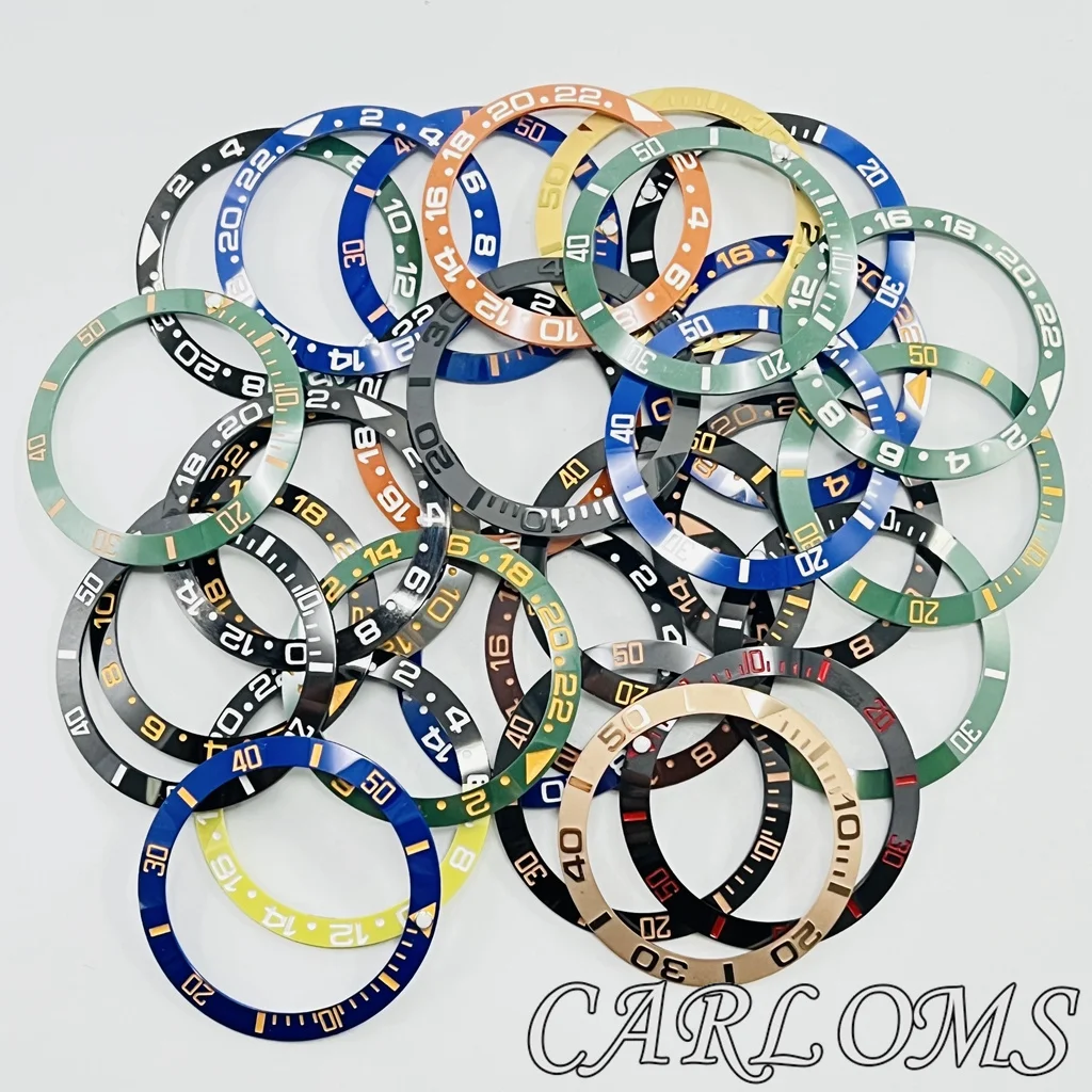 Premium Black Rose Gold Multicolor Ceramic GMT Bezel Insert