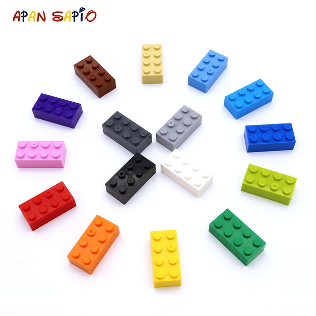 Décennie s de Construction Classiques en Vrac, Pièces Grises et Orange  Compatibles avec Lego, Toutes les Grandes Marques de Briques, Document  Solide Bricks3001, 2x4, 150 Pièces - AliExpress