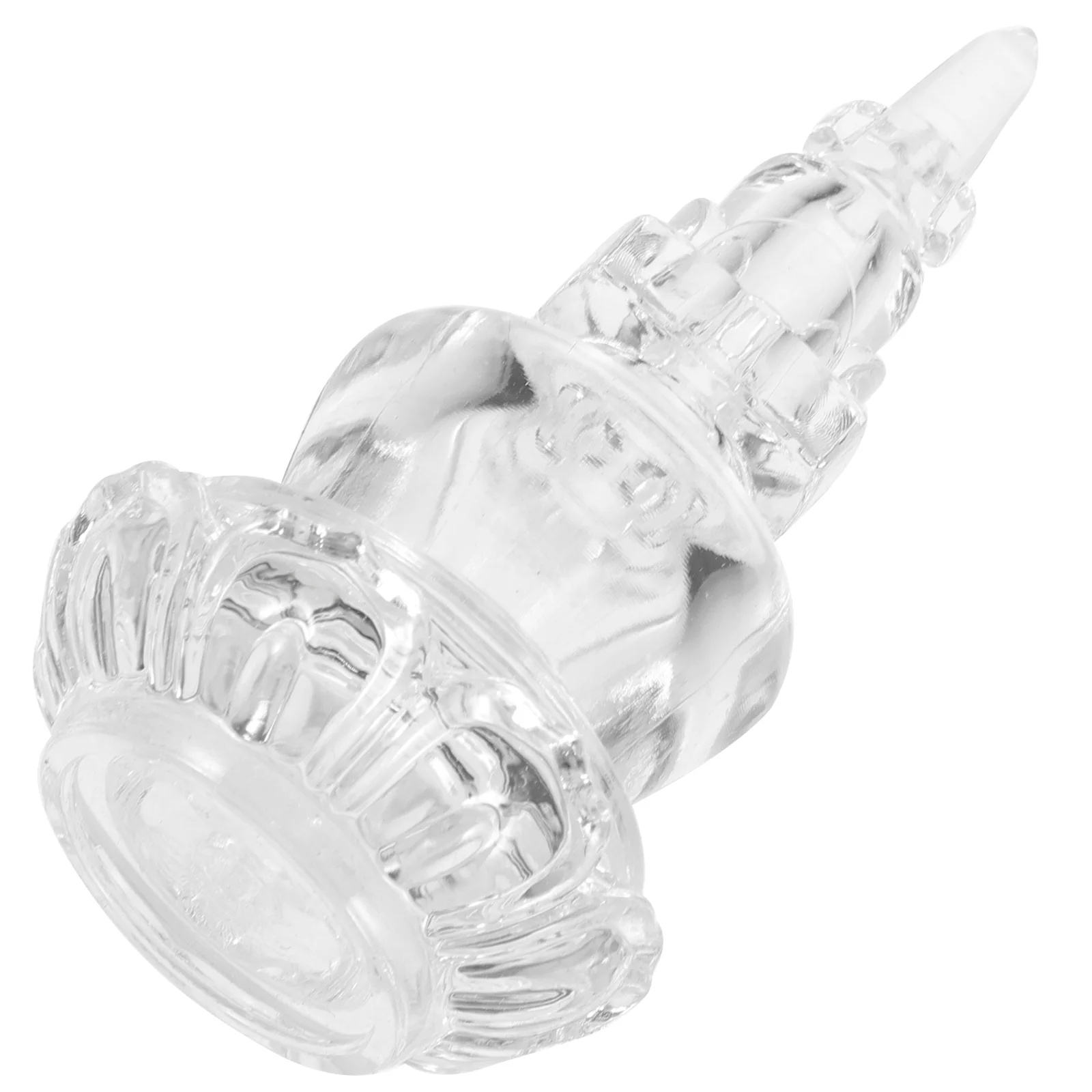 

Crystal Stupa Offering Pagoda Desktop Ornament Home Accessories Decor Office Decoration Accents Model Models