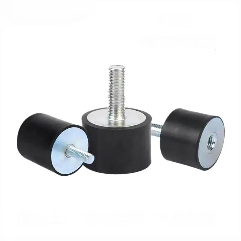 Rubber Shock Absorber Cushion with Anti-Slip Isolation and Dual-Thread Design