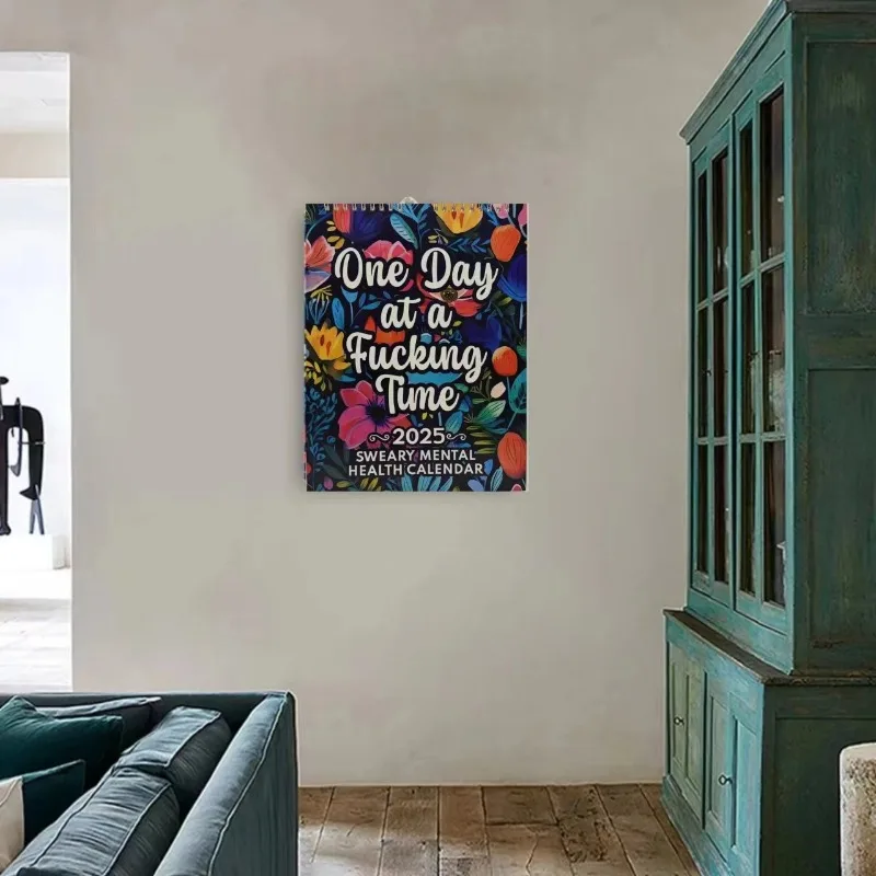 Calendar Memo Planner with Humorous and Inspirational Quotes, Notebook, Wall Hanging, Wall Mounted Memo