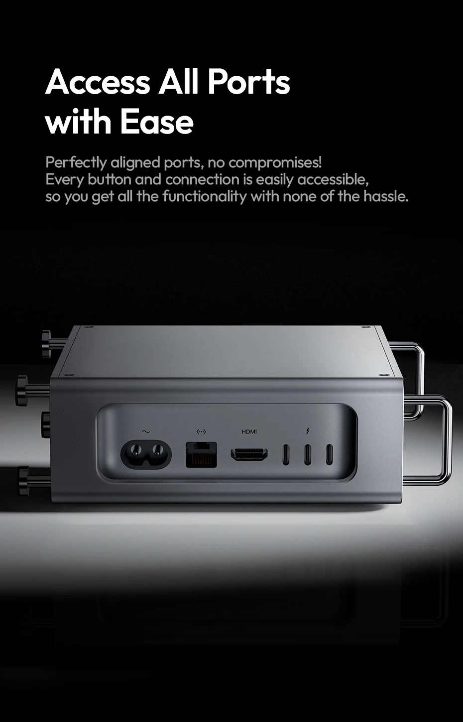 QT01 Mac Mini Aluminum Alloy Case for Mac Mini M4/M4 Pro Optimized Heat Dissipat