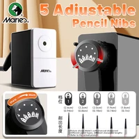 Marie's Manual Pencil Sharpener,Professional 5 Adjustable Long Pencil Nibs Sharpens for Graphite, Colored Pencils, Art Sketching 2