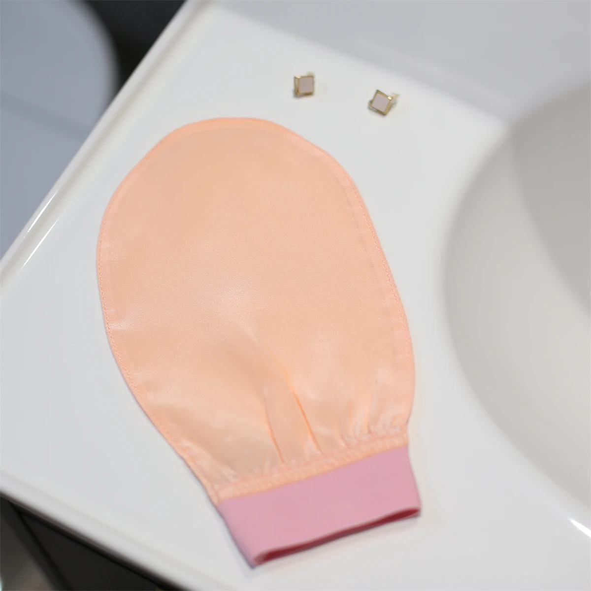 100% Silk Exfoliating Glove Turkish Silk DEEP EXFOLIATING Body Scrubber Dead Skin Removal Body Exfoliator SMOOTHS SKIN 3