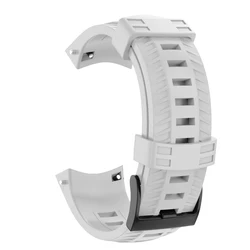 Premium 24mm Silicone Strap for Smart Watches - Durable Replacement Wristband (White)