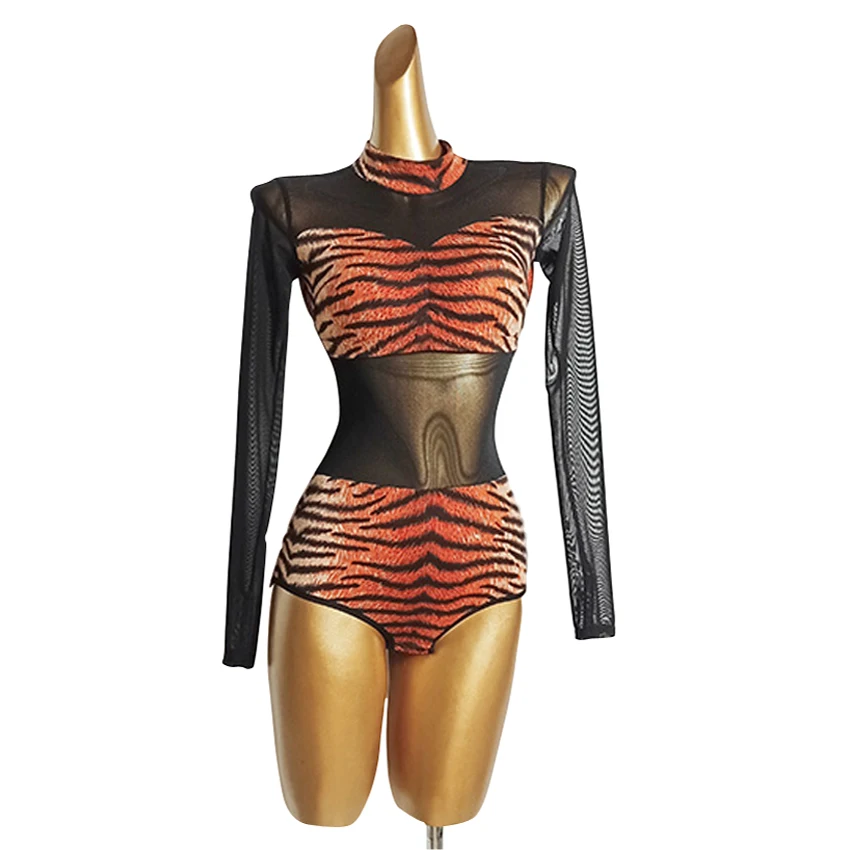 

Латиноамериканское трико, сексуальная черная сетчатая одежда для упражнений, одежда для ночного клуба, стандартный костюм для танцевальных соревнований и выступлений