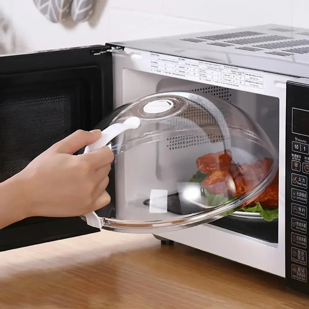 Microwave Oven Cover Splash Oil-proof Fresh-keeping High Temperature Resistant Plastic