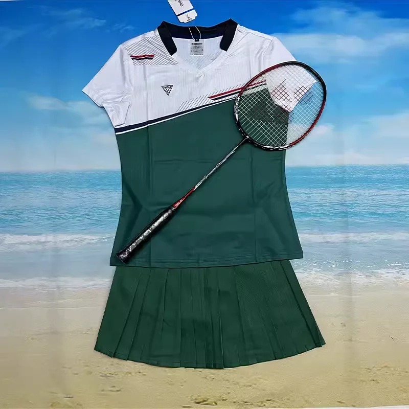 Quick-drying Tennis Jerseys Short-sleeved Suits Men Women Athletic Competition Training Uniforms Table Tennis