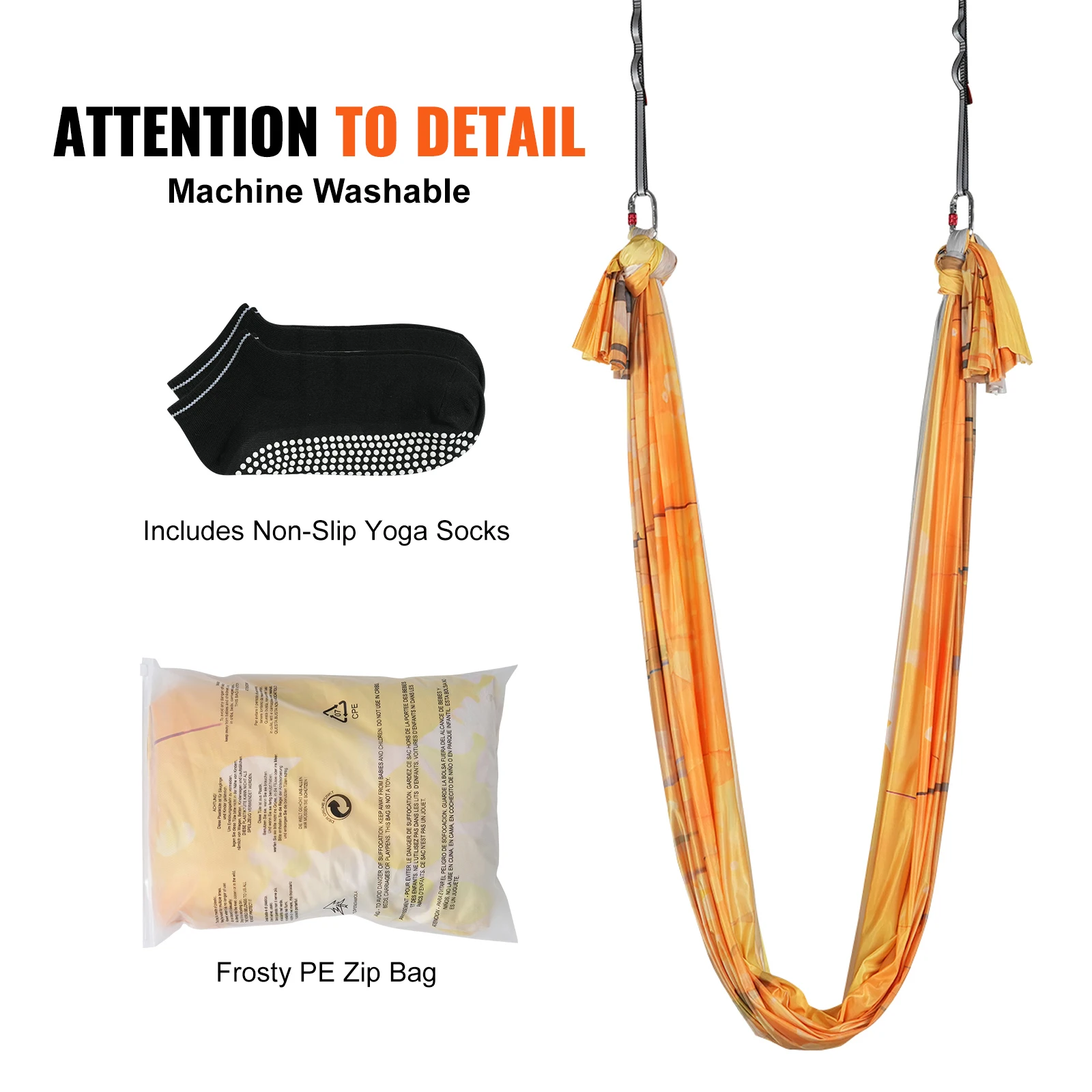 Nylon Aerial Yoga Hammock Swing for Fitness and Bodybuilding