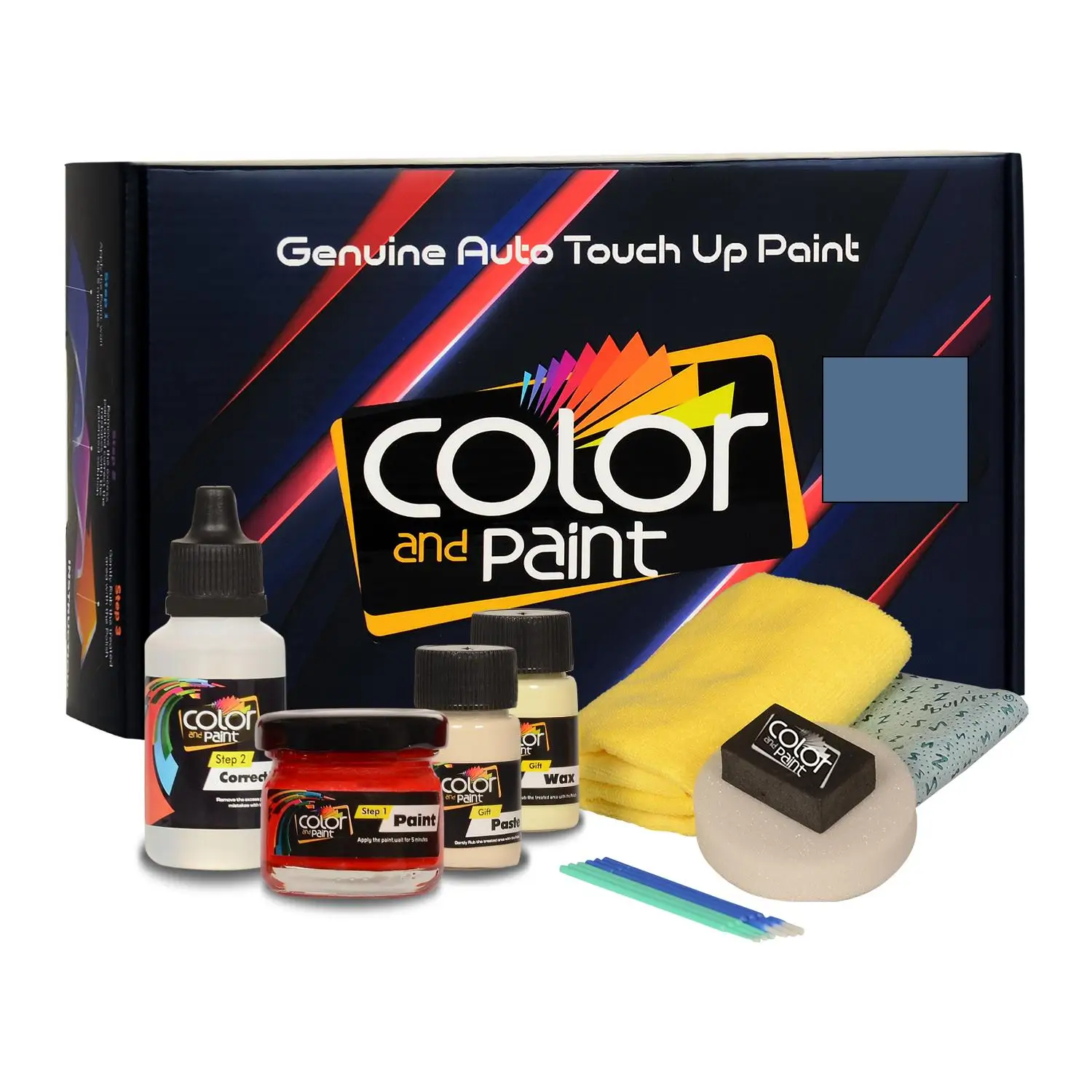 

Color and Paint compatible with Renault Automotive Touch Up Paint - BLEU DE PRUSSE NACRE MAT - 215.152 - Basic care