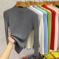 Autumn Winter Solid Pullover 2025 Turtleneck Women Sweater Female Casual Knitwear Clothing Basic Slim Versatile Soft Tops - Image 4