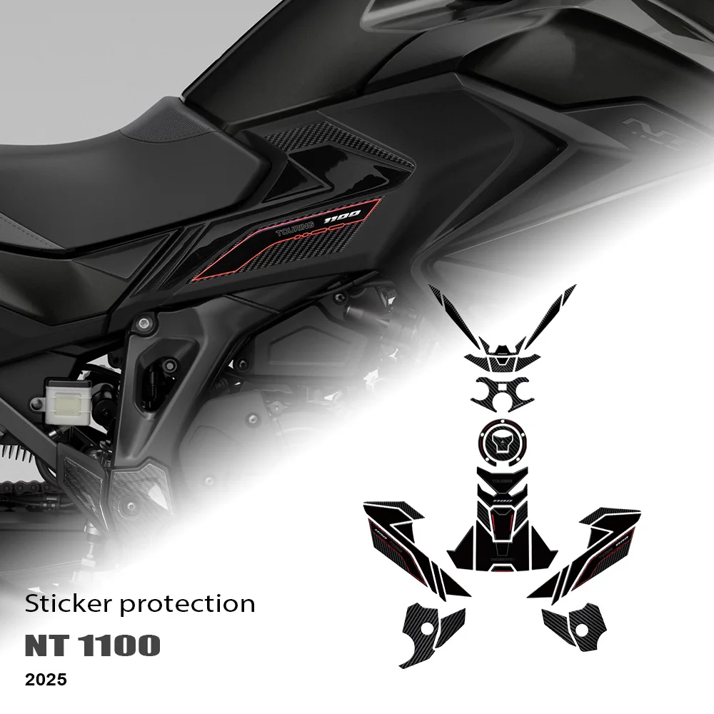 Motorcycle Fuel Tank Anti-Slip Protective 3D Gel Stickers Kit