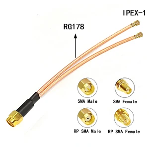 1 шт. RF/RP SMA Male к 2 u.FL IPX Jack 1 к 2 тройной разветвитель адаптер RG178 кабель WIFI антенна фотовспышка
