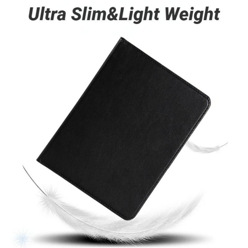 Premium PU Leather Folio Book Cover with Hand Strap and Magnetic Closure